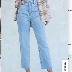 PacSun Eco Light Blue High Waisted Straight Leg Jeans